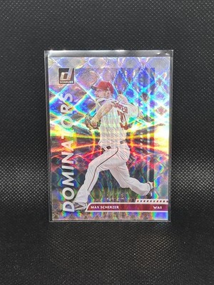 2020 Panini Donruss DOMINATORS D-1 Max Scherzer 225/349 (B9)