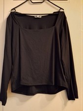 Top Langarm Eckiger Ausschnitt H&M 2XL WIE NE...