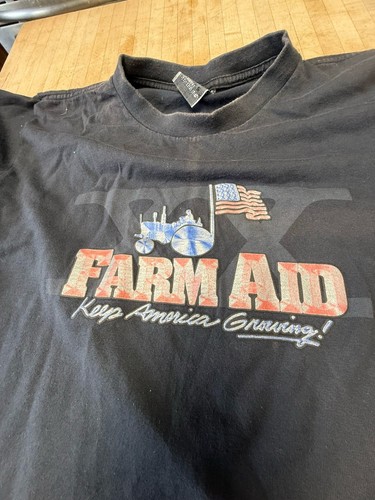 Farm Aid T-shirt 2005 20th Anniversary Willie DMB Young Wilco John Mayer RARE - Picture 2 of 5
