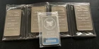 5 Silver 10 Troy Oz Ounces Bar .9999 Fine Silver Total 50 Oz.
