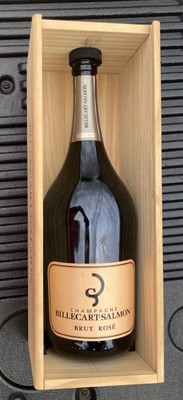 Billecart Salmon Empty 3 Liter Champagne Bottle With Wood Box | Crate France