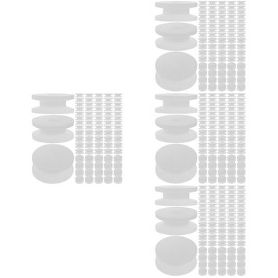  4 Pieces Flaschenzug Klein Riemenscheibe Rillenrad Plastikscheibe