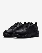 Nike Mens AIR Monarch IV 4E , Black/Black, Size 11.5 US/ UK 10.5/ EU 45.5