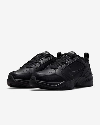 Nike Mens AIR Monarch IV (4E), Black/Black, Size 11.5 US/ UK 10.5/ EU 45.5