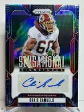Chris Samuels - 2024 Prizm - Sensational Signatures (Auto) Camo🔥Redskins🔥/25
