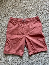 Cat Jack Boys Shorts XL 14 Orange Drawstring Pockets Summer Sports