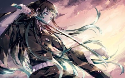 Anime Samurai Sword Kimetsu No Yaiba Muichiro Tokito 11x17 Poster