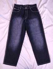 Vintage Y2K Southpole 3180 Jeans Wide Leg Red Tab Baggy Dark Wash Men's Sz 34