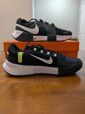 Nike ZOOM GP CHALLENGE 1 HC Men's NEW Tennis Shoe Black White Hard Court NIB
