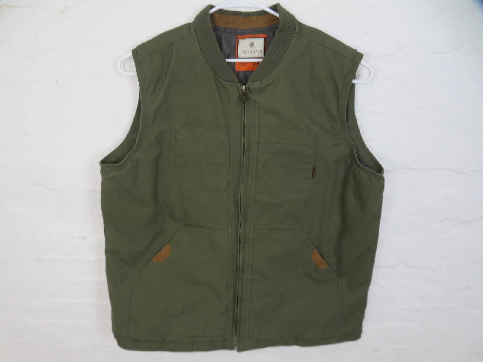 Legendary Whitetails Vest Mens 2XL Tall Green Canvas Quilted Lined Workwear
Opens in a new window or