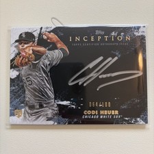 2021 Topps Inception Silver Signings Autographs Codi Heuer /100 Chicago Auto