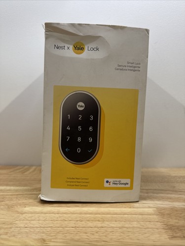 Google Nest x Yale Lock - Smart Deadbolt Lock with Nest Connect - Black Suede