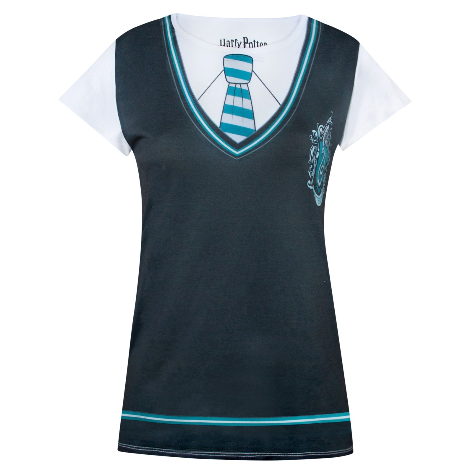 Harry Potter Camiseta Disfraz de Slytherin para Mujer (NS5299)