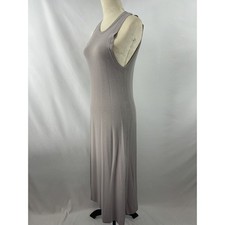 The Drop Midi Sweater Dress Medium Light Grey Sleeveless Slit Stretch Bodycon