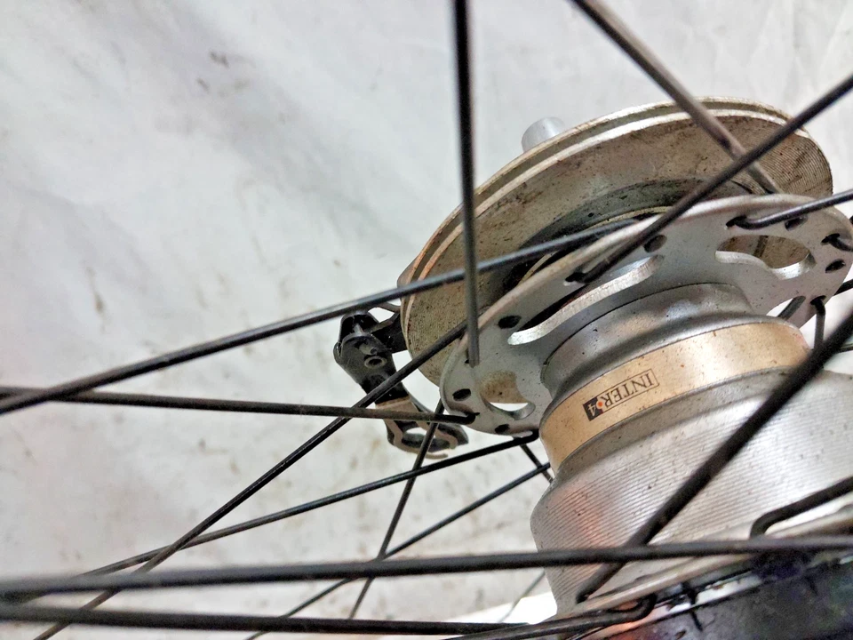 Rueda trasera para bicicleta MTB Shimano HB-RM35 24" 4 velocidades montaña rusa AV reclinada remitente a EE. UU. Foto 4 de 4