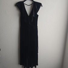 Soprano Chic Velvet Black Dress Sz Small