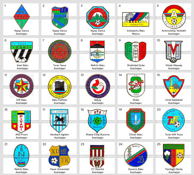 Download Metal Pin Azerbaijan football clubs Part #1 Kapaz Baku Agdam Quba | eBay