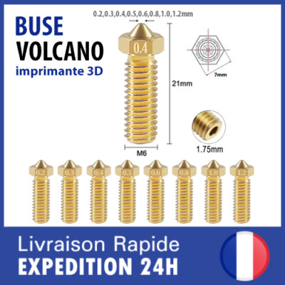 Volcano brass nozzle for hot-end volcano filament 1.75 mm 3d printer
