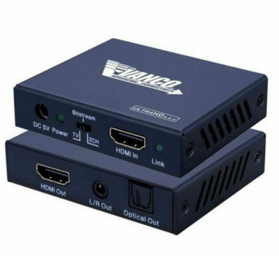  Vanco 4K HDMI Audio Extractor Extracts audio signals from HDMI HD4KAE New 