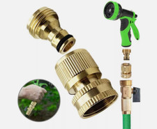 3/4" Garden Hose Pipe Tap Connector Female Male Fittings Water Quick Adapter Set