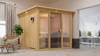 Sauna Saunakabine Heimsauna Innensauna Askja verschiedene Varianten Karibu