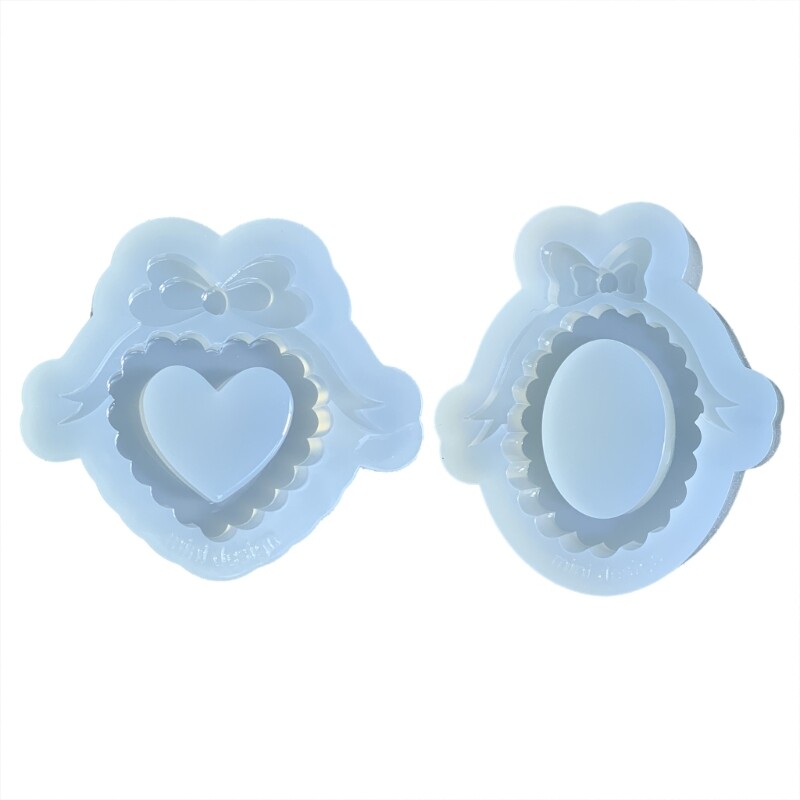 DIY Crystal Epoxy Bowknot Quicksand Pendant Silicone Mold