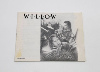 Willow Nintendo NES Instruction Booklet Manual USA