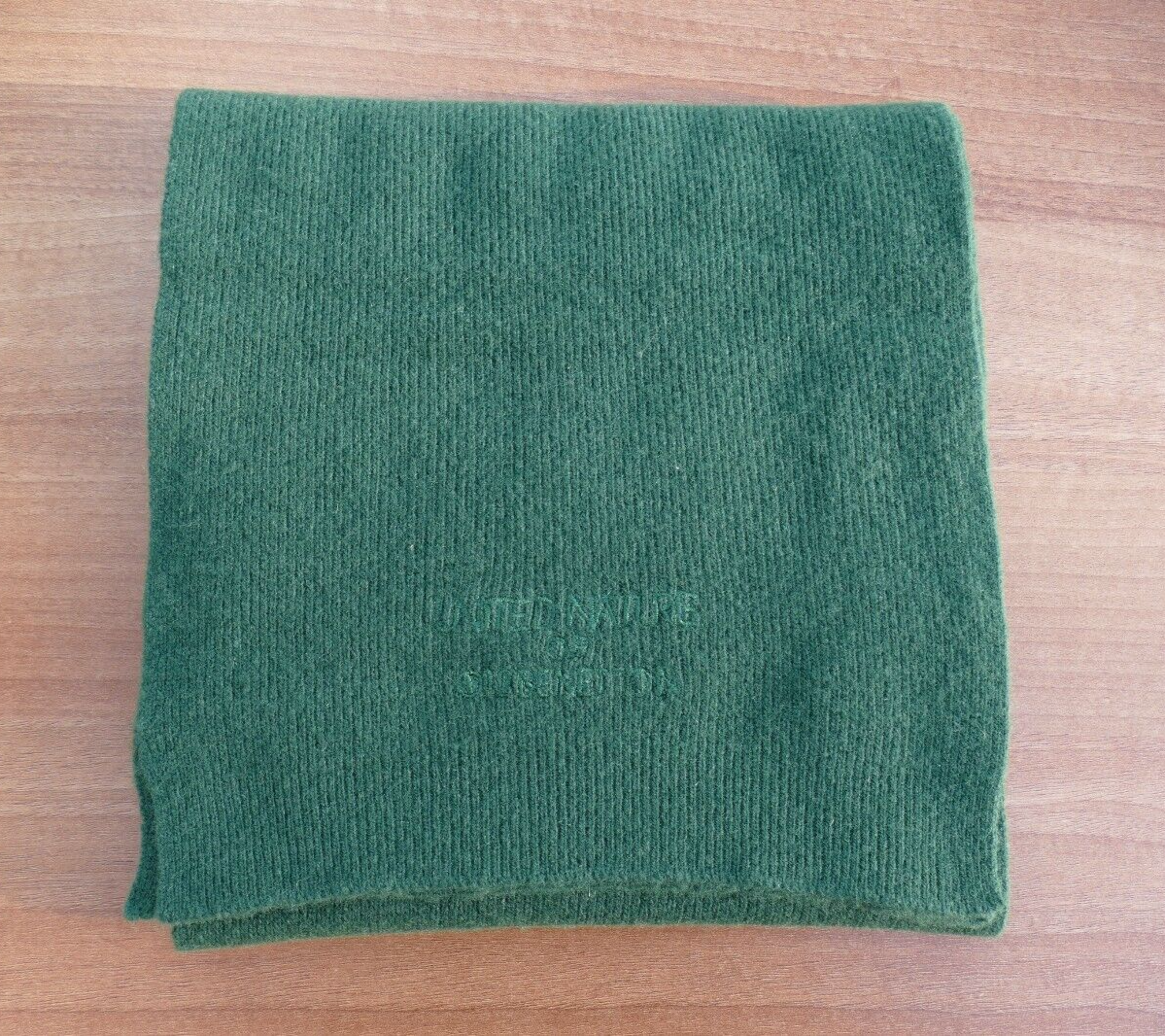 United Nature of 012 Benetton Green Wool Scarf For Children Made