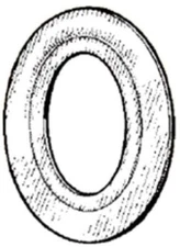 Mulberry 40022, 2-1/2x1" Reducing Washer, 2pcs