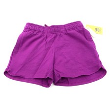 All in Motion Girls Size M 7/8 Performance Shorts Drawstring Pockets Purple