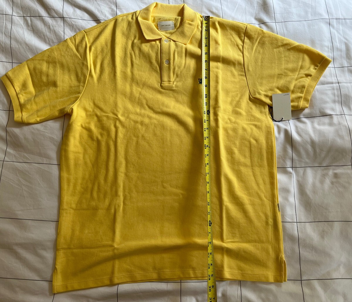 Aime Leon Dore ALD Piqué Polo Snapdragon Yellow SS23 Floral Crest