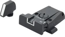 White Outline Fully Adjustable Sight Set for Glock 17 - 43 