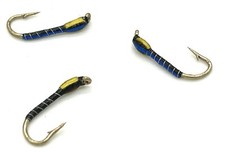 6 x Blue Back Biot Cheek Buzzer - Trout Fishing Flies