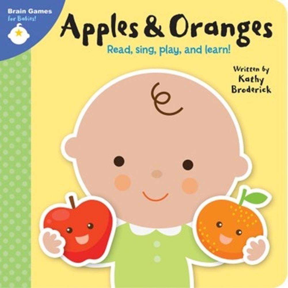 Apples and Oranges Brain Games for Babies by PI Kids (English) Hardcover Book