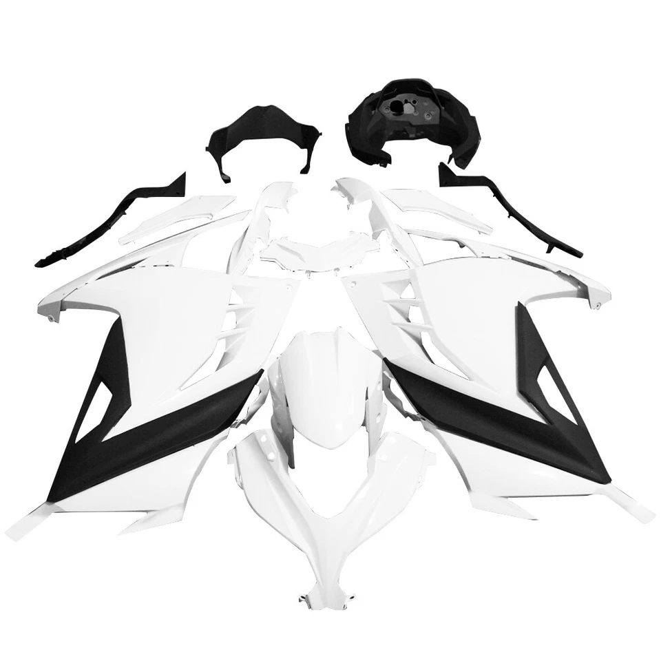 Unpainted Fairing Kit w/Tank Cover For Kawasaki Ninja 300 EX300 2013-2017 14 15 Foto 4 de 4