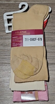 womens gold toe dress socks Amazon.com: GOLDTOE Women's Ultra Soft Texture Crew Socks, 3 Pairs, Bone/Khaki/Peacoat, Shoe Size: 6-9 : Clothing, Shoes & Jewelry