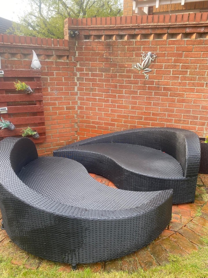 Rattan garden chair eBay