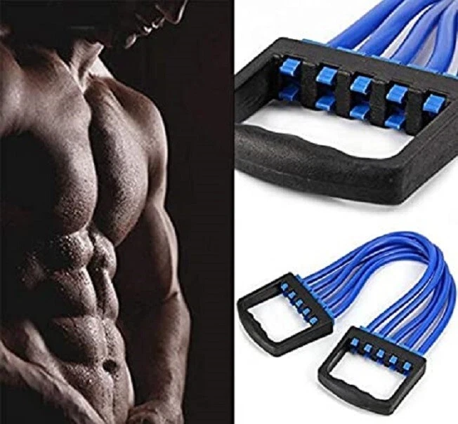 Fariox Unbreakable 5 Spring Chest Expander with Silicone Rubber Home Gym Exercis
