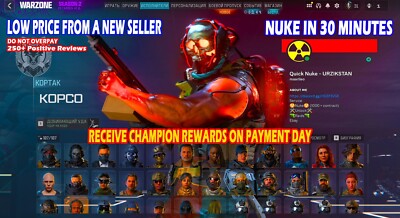 MW3 WARZONE NUKE GUARANTEED FOR CHAMPIONS - ANY PLATFORM
