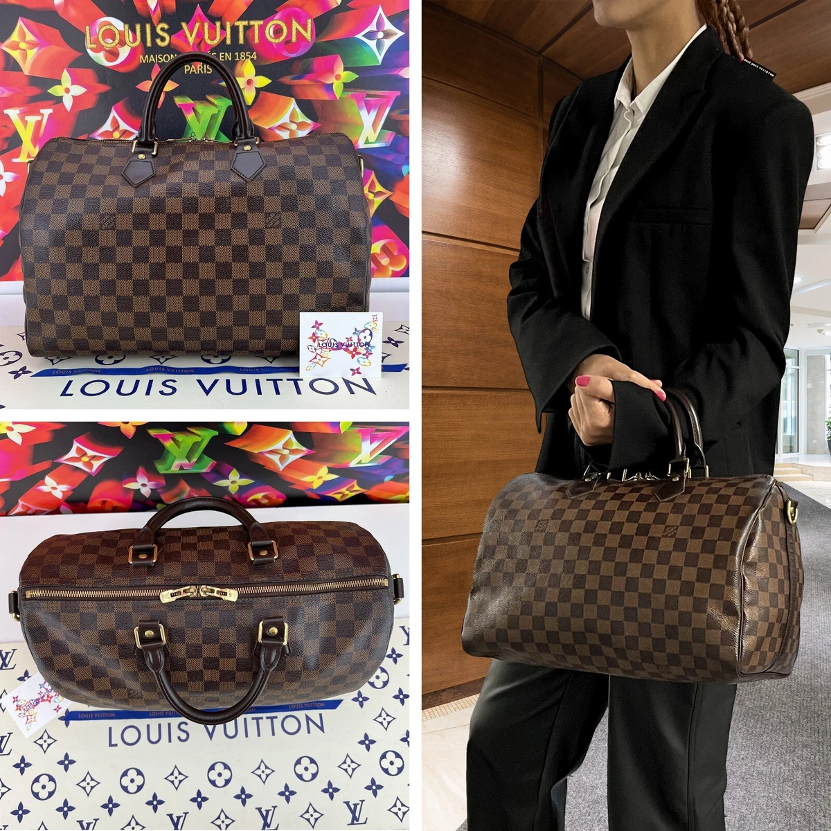 Vintage Genuine Louis Vuitton Brown Monogram Bucket Bag Purse Made In USA eBay #35 Vintage Genuine Louis Vuitton Brown Monogram Bucket Bag Purse Made In USA eBay