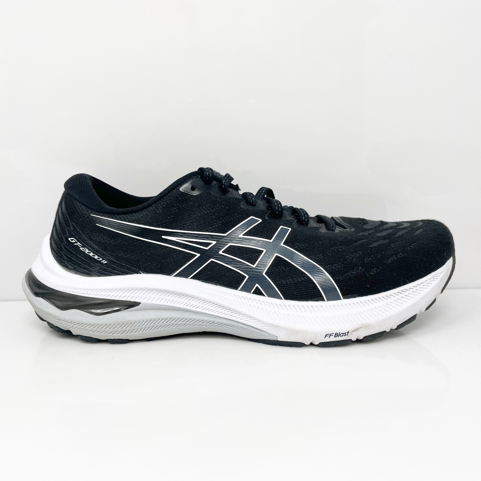 Asics Womens GT 2000 11 1012B303 Black Running Shoes Sneakers Size 8.5 W