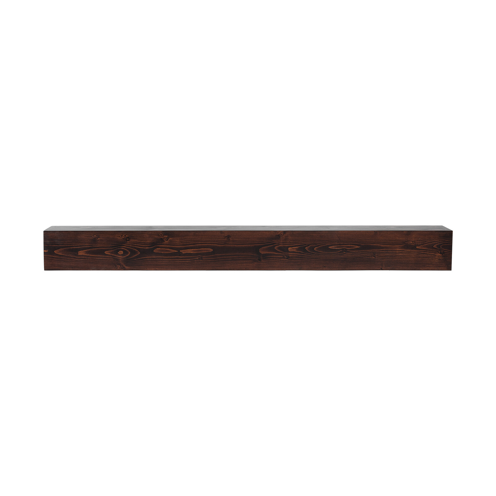 Étagère Flottante en Bois VEVOR 152 cm, Poutre de Cheminée Noble Finition Marron