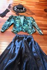 Victorian Edwardian Inspired Outfit Top Jacket Skirt Hat Sz M/L — photo 4