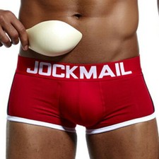 2 pares de calzoncillos boxer sexy para hombre ropa interior acolchada frontal copa push-up lo último