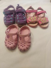 Carter's,Toddler Girls Pink Easy Strap Closure Sandals, Size 6