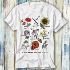 Flowers Farmers Nature Lovers Plants T Shirt Meme Gift Top Tee Unisex 448