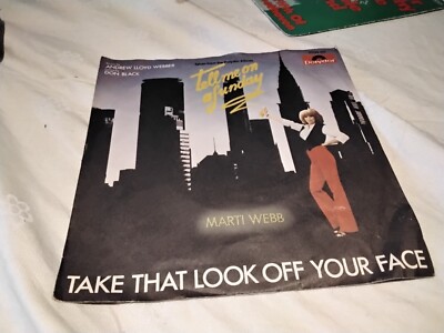 MARTI WEBB - Take That Look Off Your Face - Single 7'' Vinyl