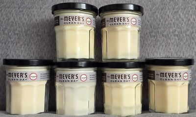 6 New Mrs. Meyer s Clean Day Lavender Scent Soy Candle 4.9 Oz 25 Hour Burn Time