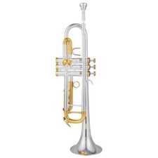 Hot sell Free shipping Gold and silver color LT198GS-99 trumpet with case