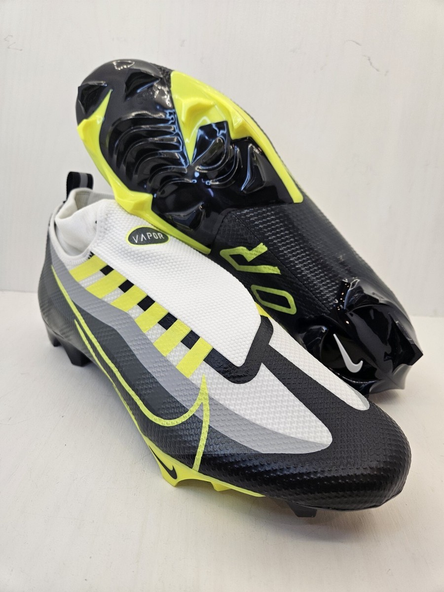 Nike Vapor Edge Pro 360 Football Cleats Black Gray Neon Mens Sz 12 DQ3670-071 Nike Vapor Edge Pro 360 Football Cleats Black Neon Volt Grey  main image 2